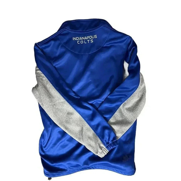 NFL Indianapolis Colts Blue Sweater Pullover 1/4 Zip Medium - Picture 2 of 6